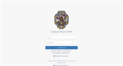 Desktop Screenshot of campusvirtual.upsa.es